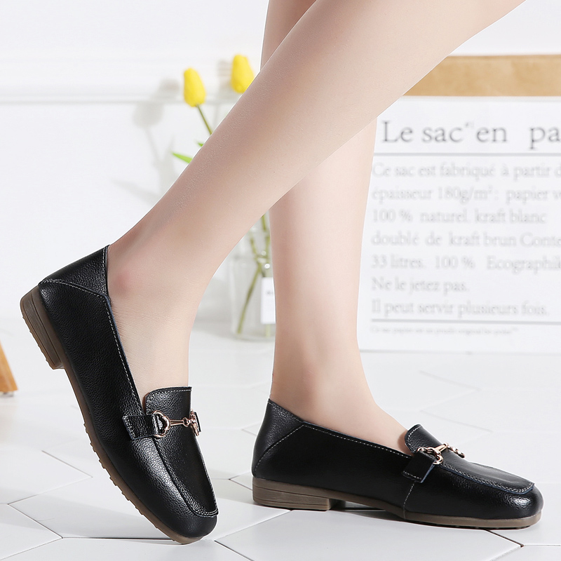 Giày Lười Da Nữ Clarks_ - Pure Block