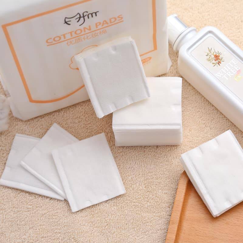 Combo 2 Túi Bông Tẩy Trang 3 Lớp Cotton Pads Túi 222 Miếng