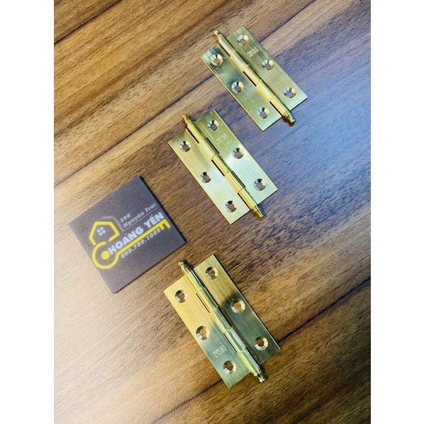 Bản lề đồng xíu, bản lề lá lắp cánh tủ, bản lề hộp, thùng nhỏ BM 5cm - 7.5cm