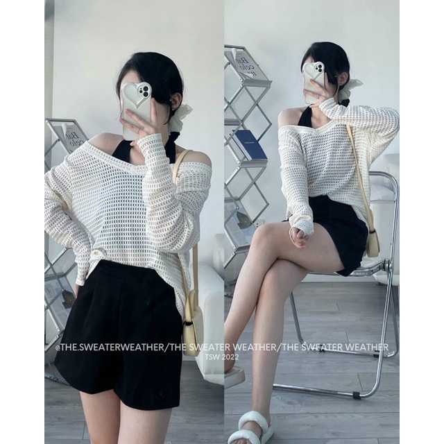 Set áo Lưới Ô kèm yếm trong