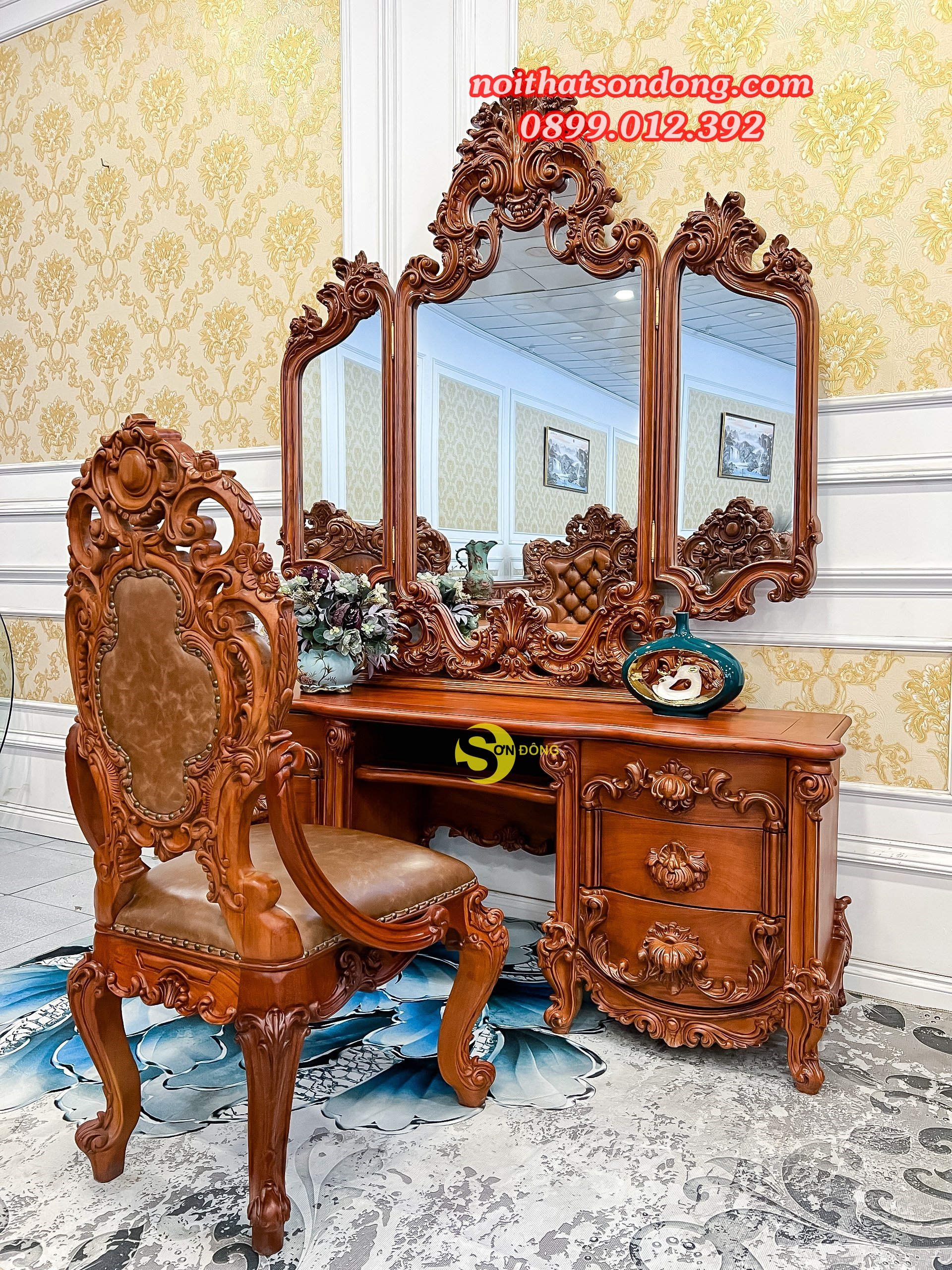 Bàn phấn hoàng gia Châu Âu Luxury 2021