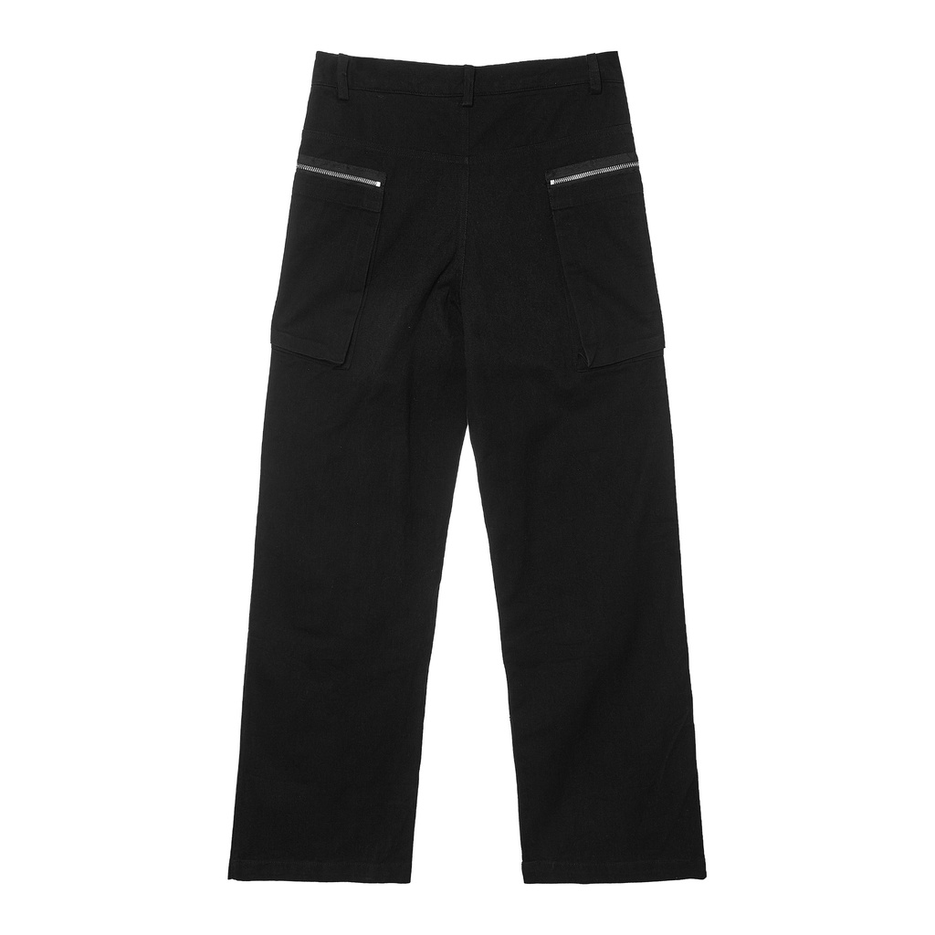 CARGO ZIP PANTS / BLACK
