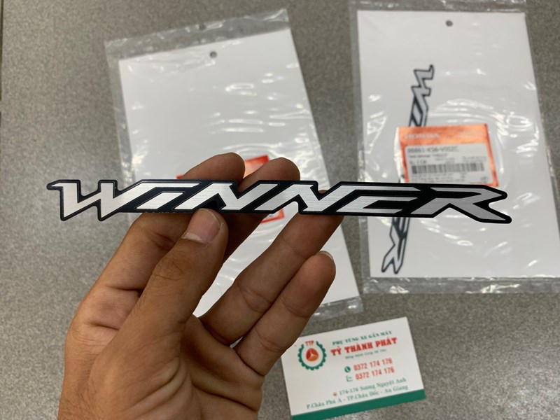Tem chử Winner v1 Cam (Miếng)