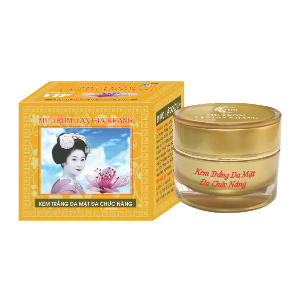 Kem trắng da mặt đa chức năng vip-mủ trôm tân gia khang 30g