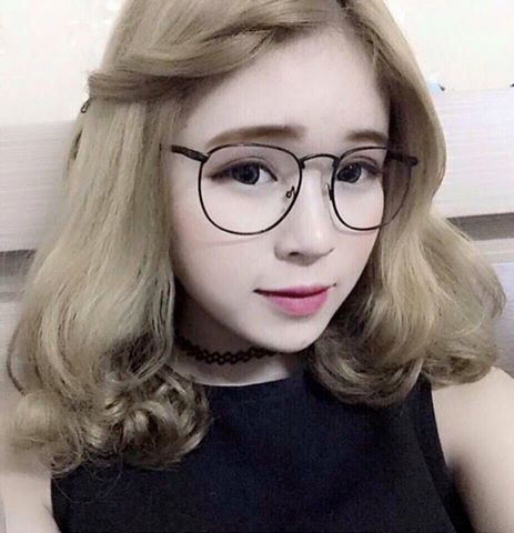 Mắt Kính Thời Trang Ngố Tròn Gọng Đen