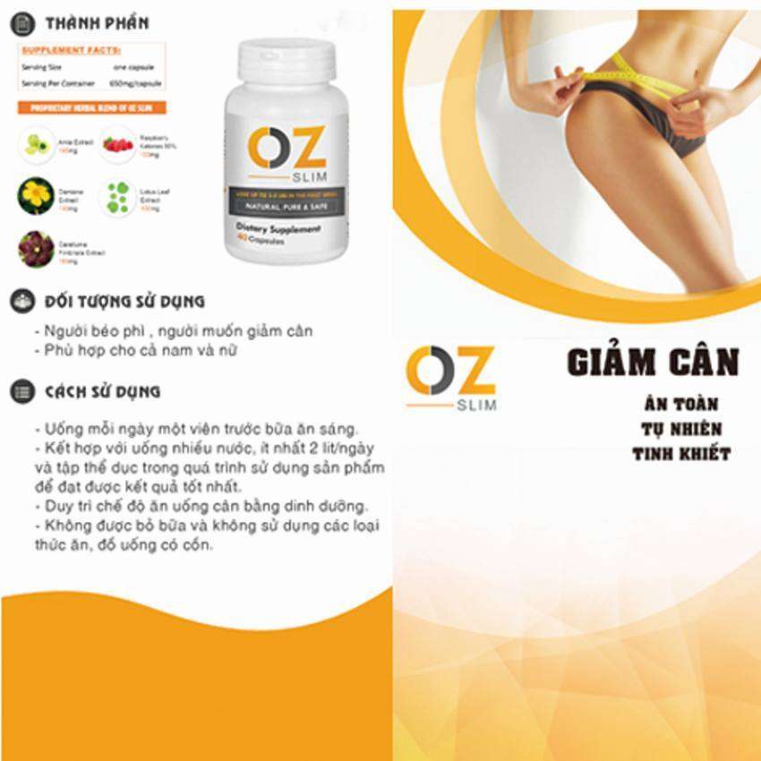 Giảm cân oz slim USA [Giúp giảm cân hiệu quả và an toàn cho sức khỏe]