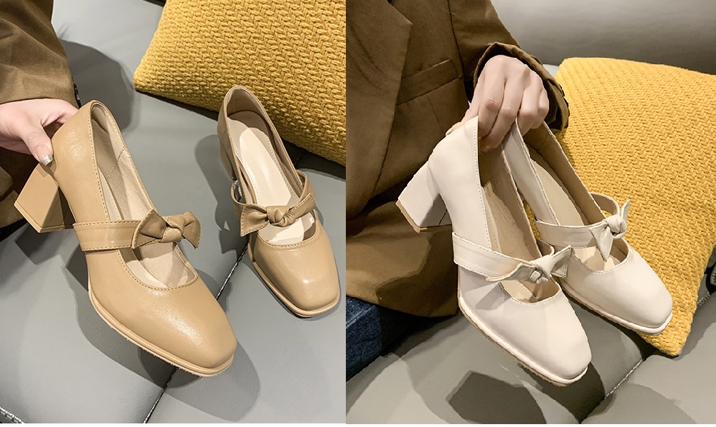 [CAO CẤP] Giày loafer đế vuông 5 phân da trơn khóa chữ cao cấp thon gọn thoải mái khi mang lâu S021