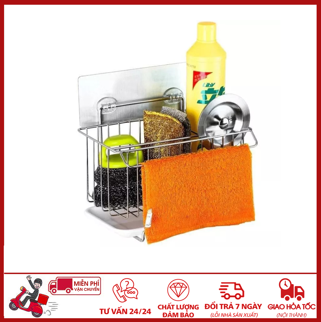 ⛔giadunghoalong⛔ giá treo đồ rửa bát inox có khay hứng