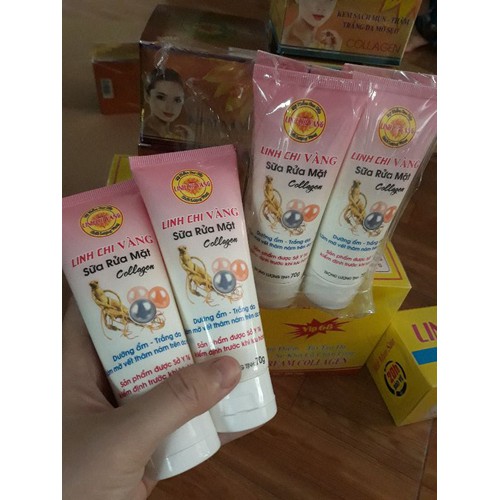 [HCM]SỮA RỬA MẶT NHÂN SÂM – NGỌC TRAI LINH CHI VÀNG 70G