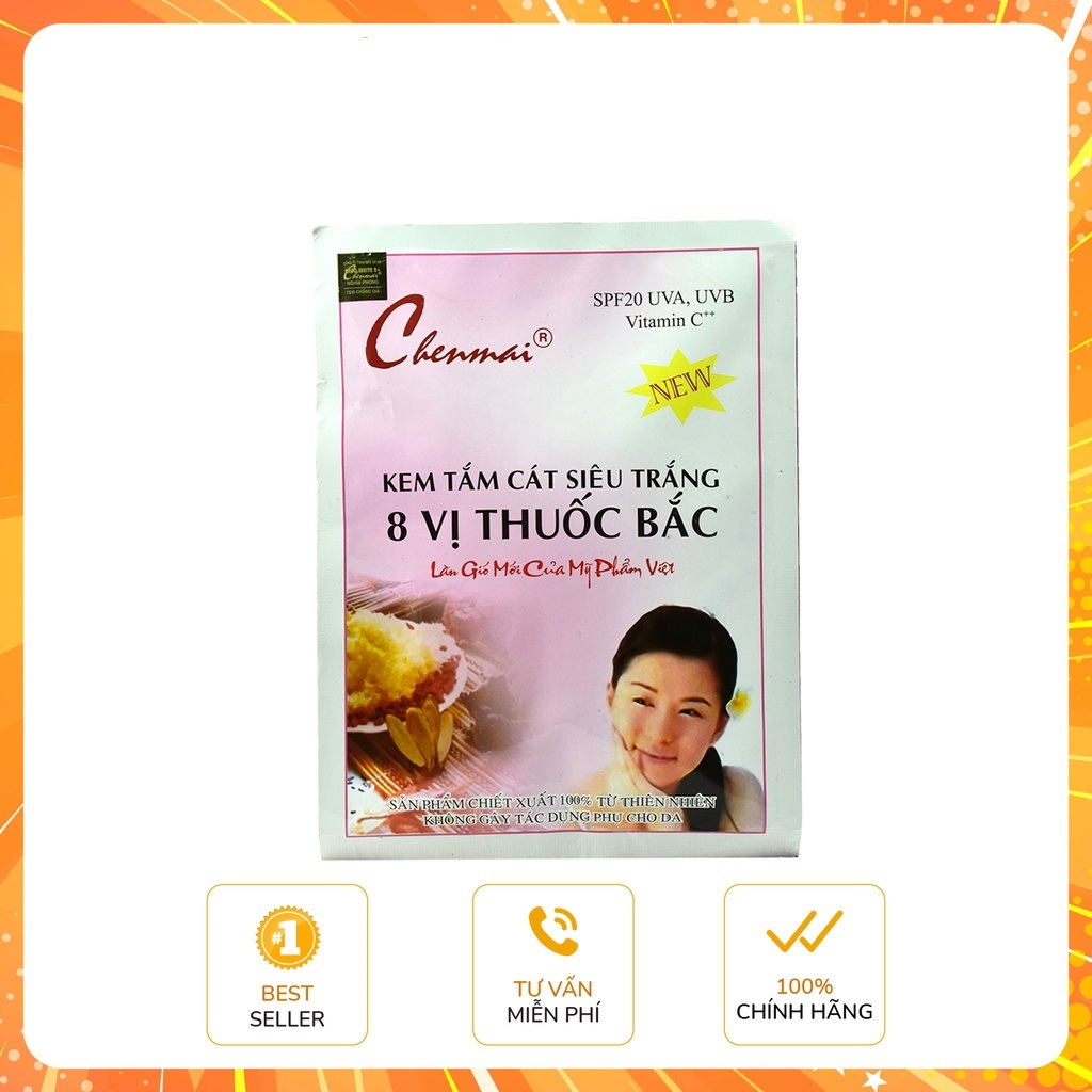Gói tắm cát siêu trắng 8 vị thuốc bắc