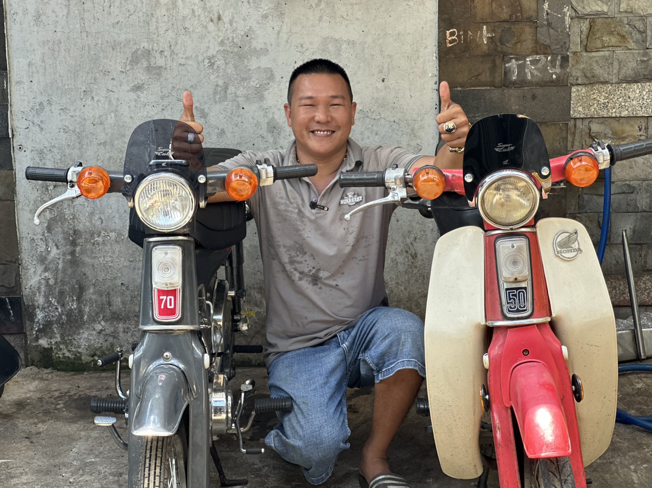 Mão chắn gió cub, hàng gia công. dành cho các dòng xe cub 78 - 81 - 86 - dame