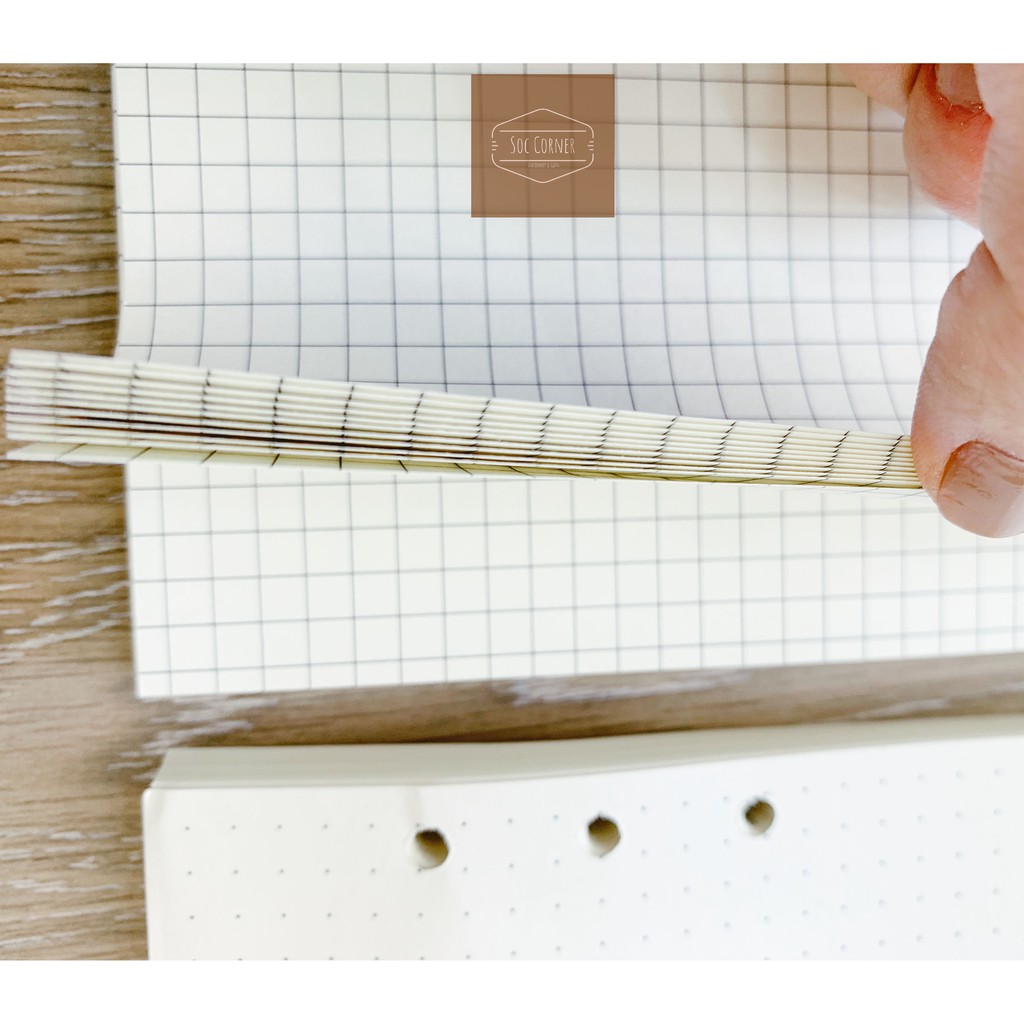 [HCM]Ruột sổ refill cho sổ còng Planner 6 lỗ A5/A6 80 tờ