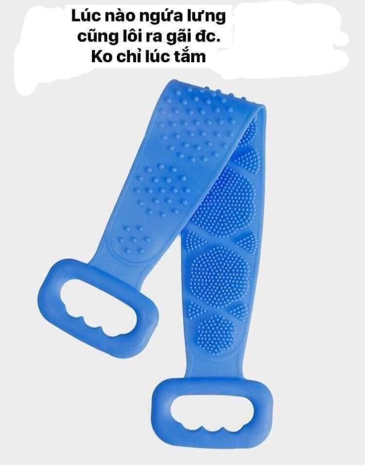 Dây Tắm Chà Lưng 2 Mặt BẰng Silicone