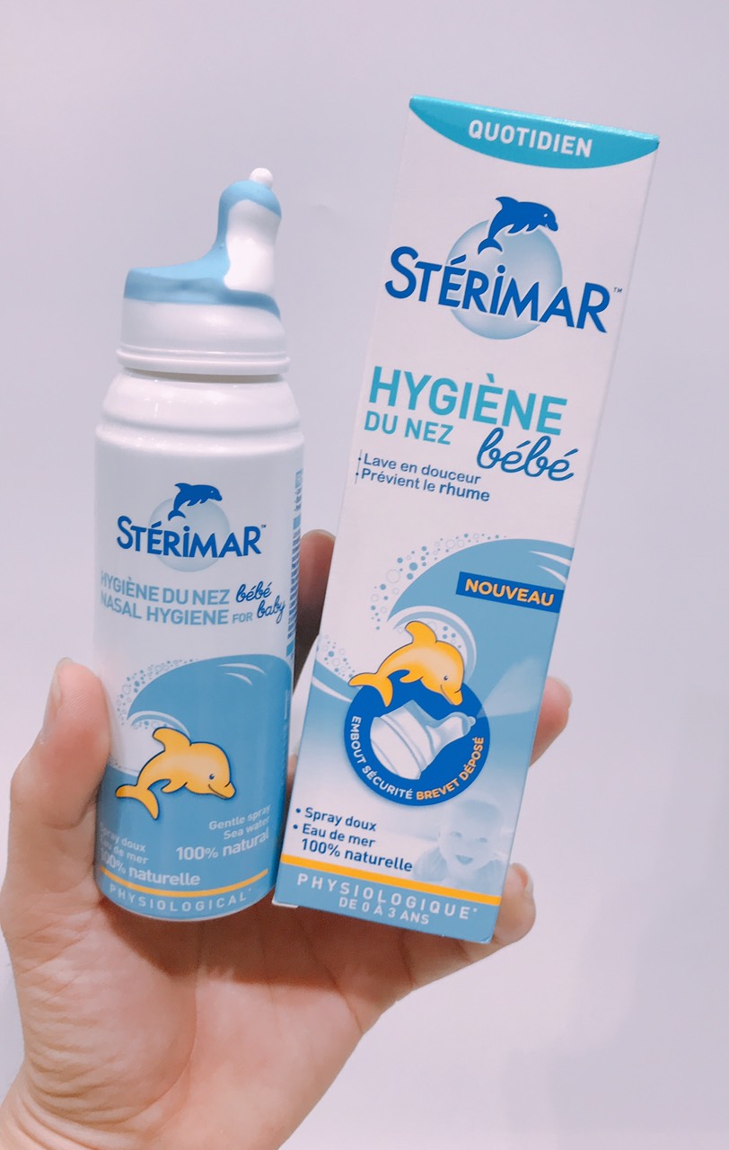 Xịt mũi hàng ngày kháng viêm vệ sinh STERIMAR cho bé - Hàng Pháp