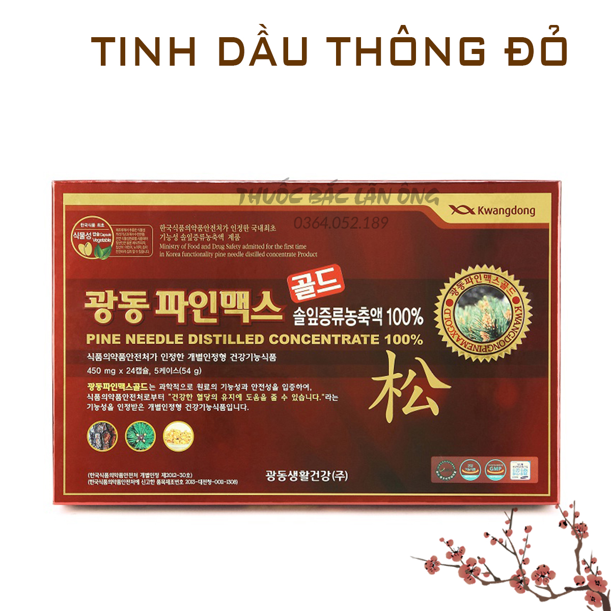 Tinh Dầu Thông Đỏ KwangDong Hàn Quốc