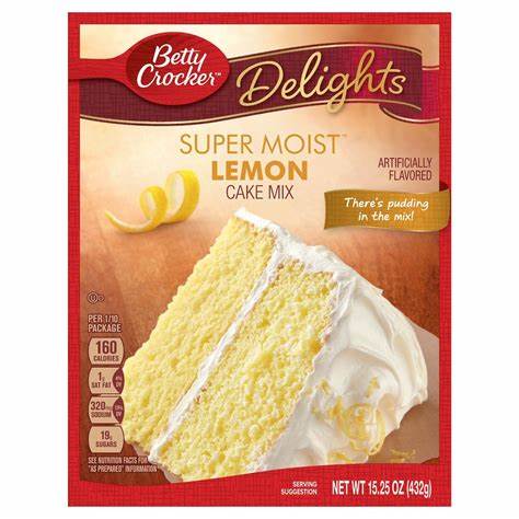 Bột làm bánh vị chanh Delights Super Moist Lemon Cake Mix Betty Crocker