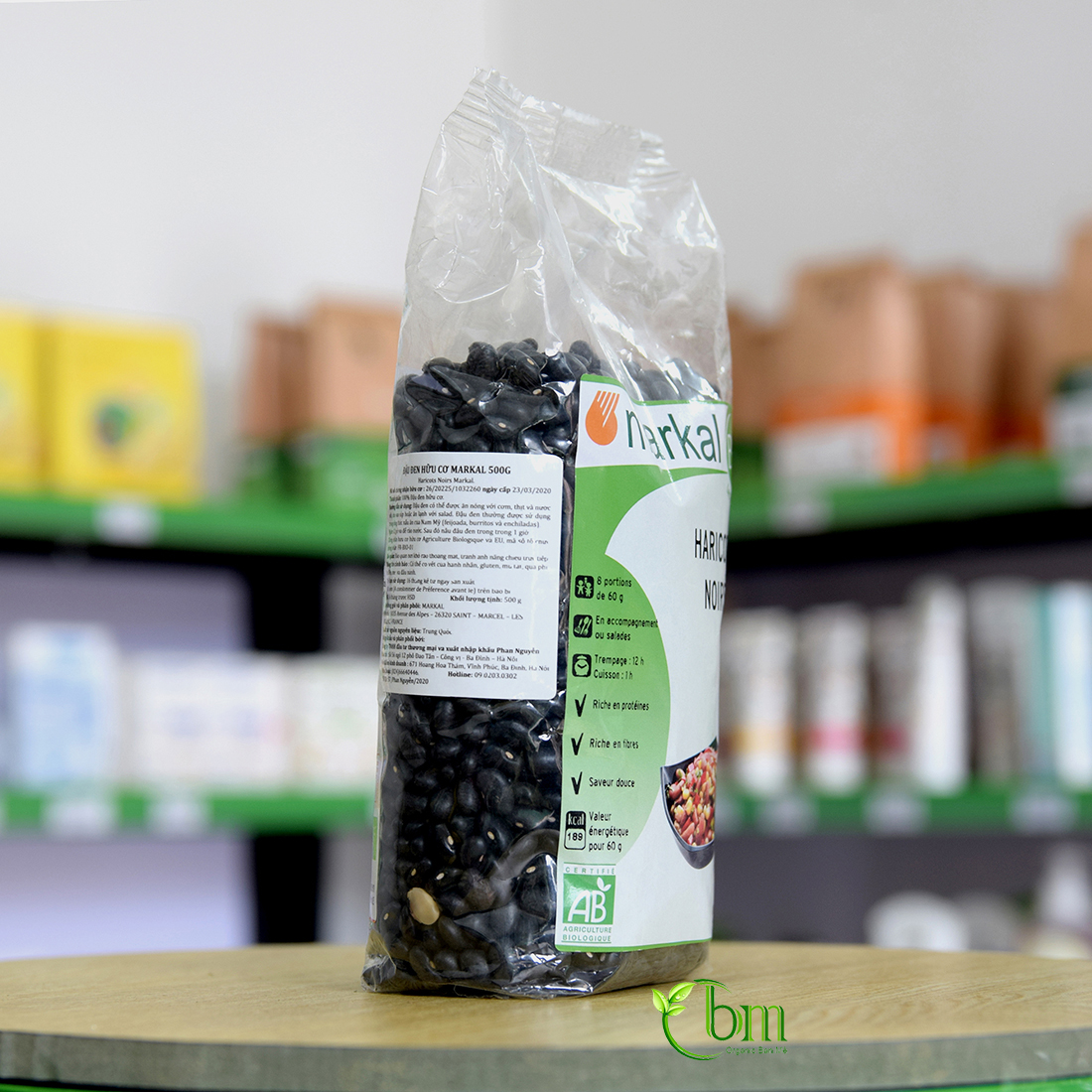 Đậu đen (đỗ đen) hữu cơ 500g - Markal