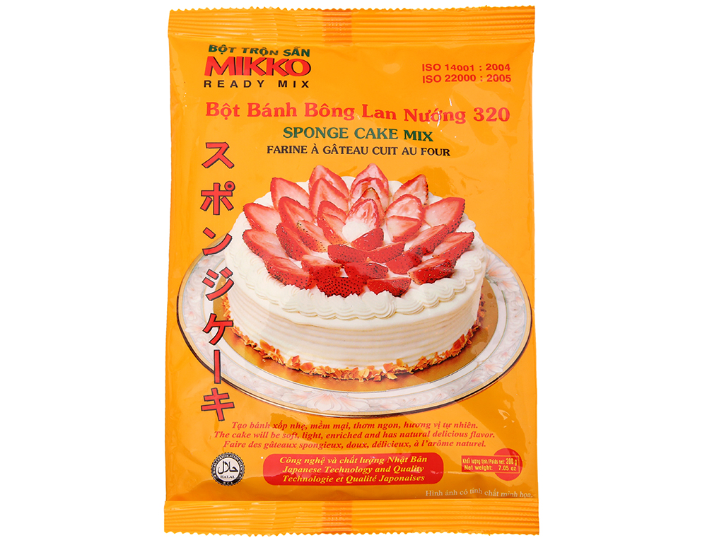 BỘT BÁNH BÔNG LAN NƯỚNG ( 200GR ) MIKKO