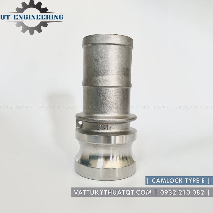 Khớp nối nhanh Camlock INOX 304 Kiểu E (ĐỰC ĐUÔI CHUỘT) | VATTUKYTHUATQT.COM