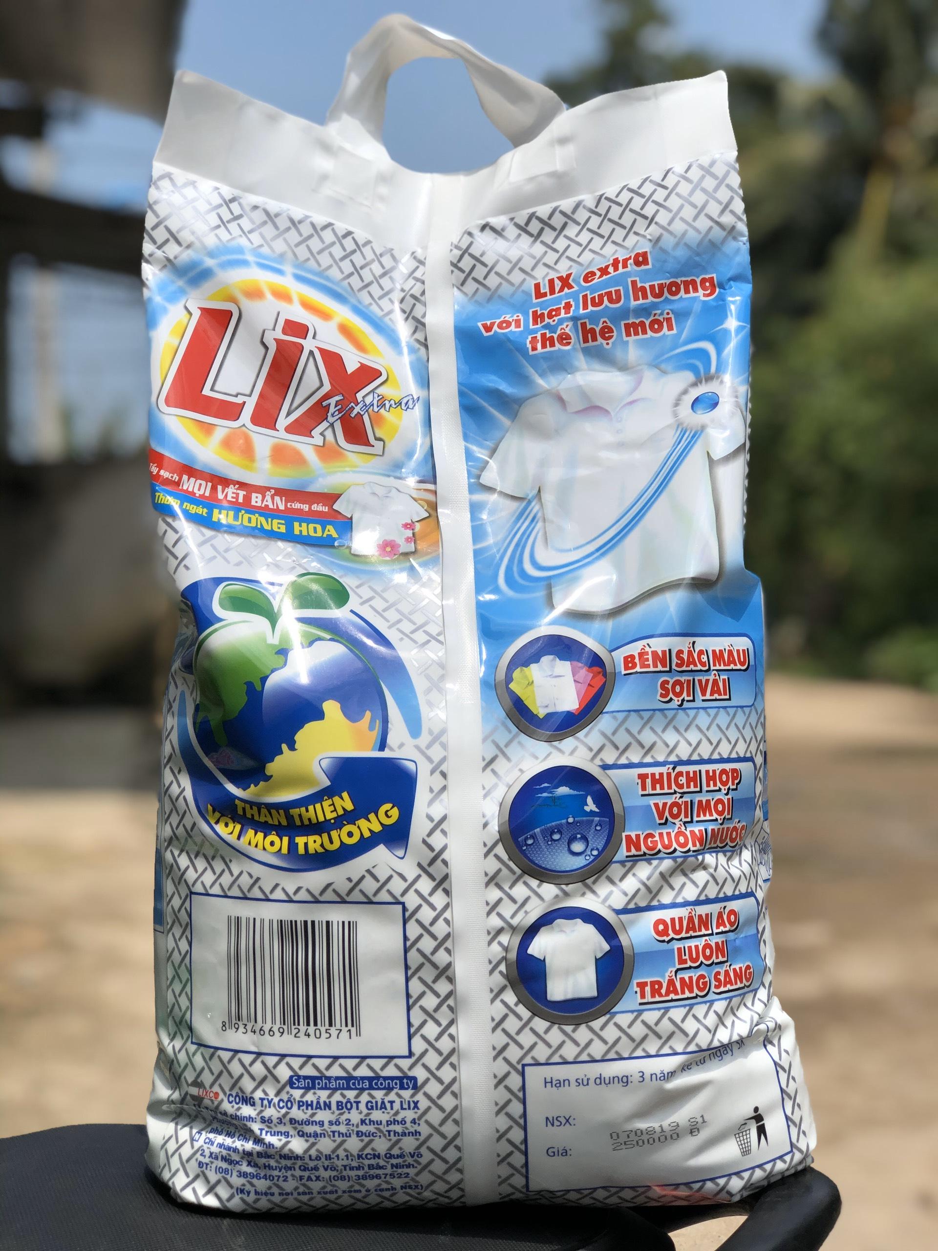 Bột Giặt Lix Extra 9kg hương hoa