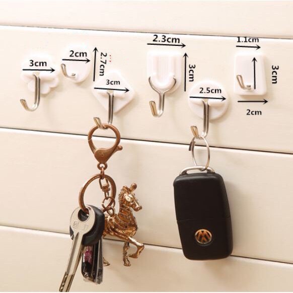 [HCM]Combo 6 cái Móc dán tường mini dán rất chắc