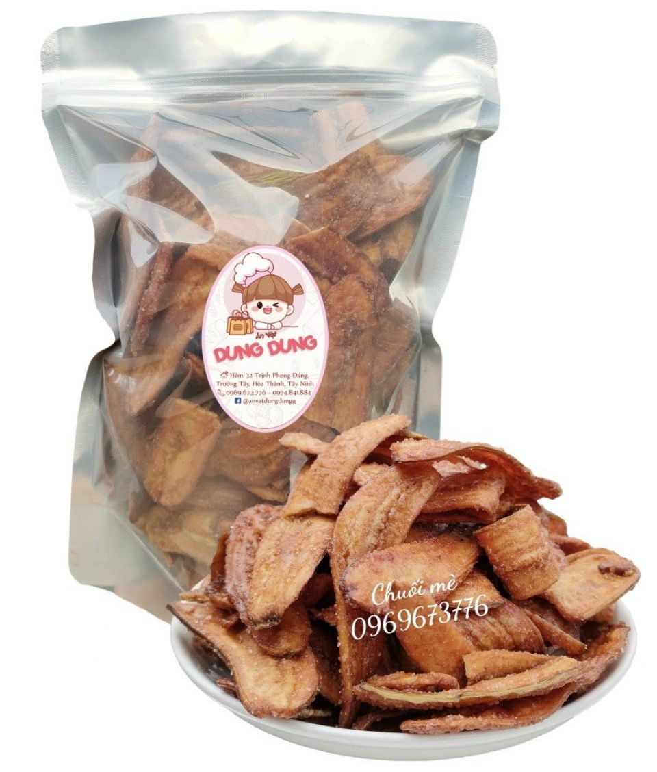 Chuối sấy mè gừng giòn ngon 200g/500g/1kg - đồ ăn vặt - bách hóa online uy tín