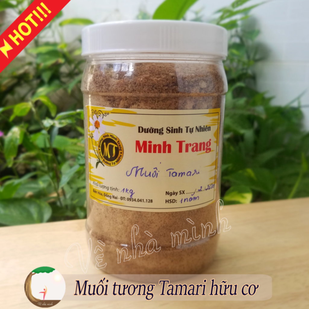 MUỐI TAMARI HỮU CƠ TỰ NHIÊN 1KG ( Muối tương tỏi lâu năm thực dưỡng, về nhà mình )