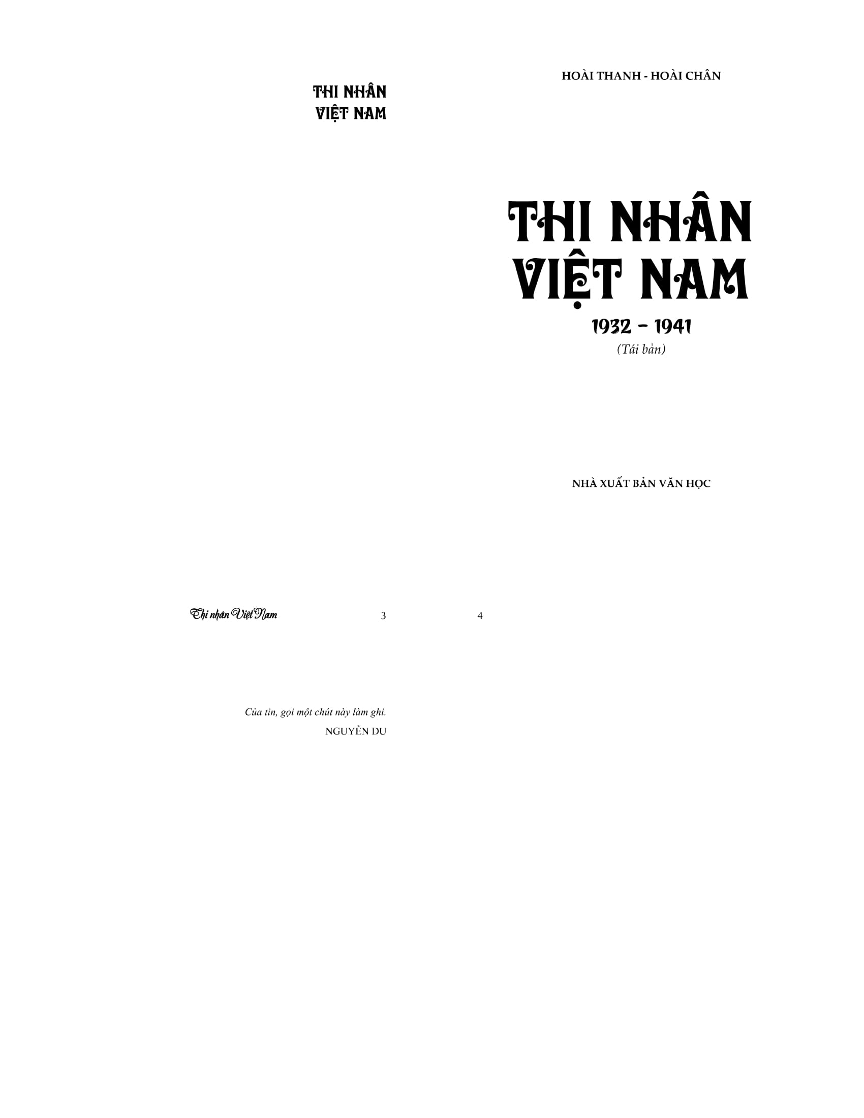 Fahasa - Thi Nhân Việt Nam