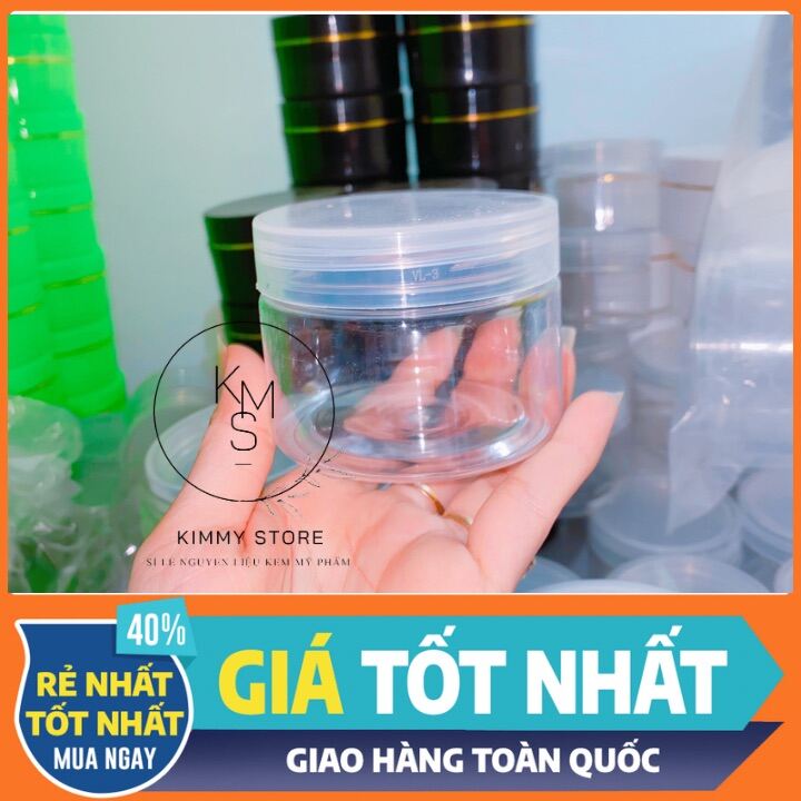 Lẻ hộp hũ đựng kem 100g trong suốt nhựa pét