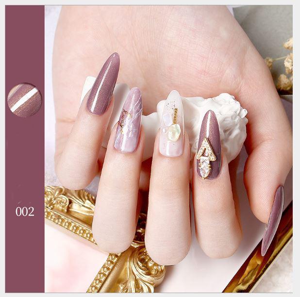 Sơn móng gel AS set 6 màu nhũ LJ
