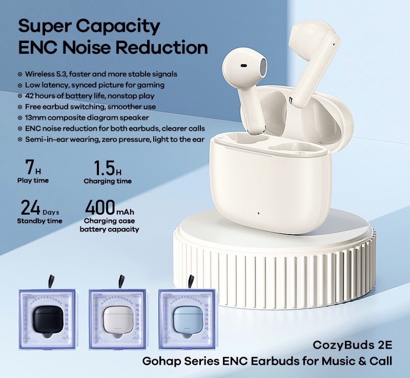 Tai nghe Bluetooth True Wireless Remax CozyBuds 2E
