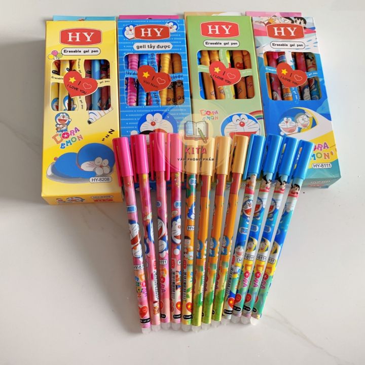 Bút bi nước xóa được, bút xóa được (01hộp 12 cây)