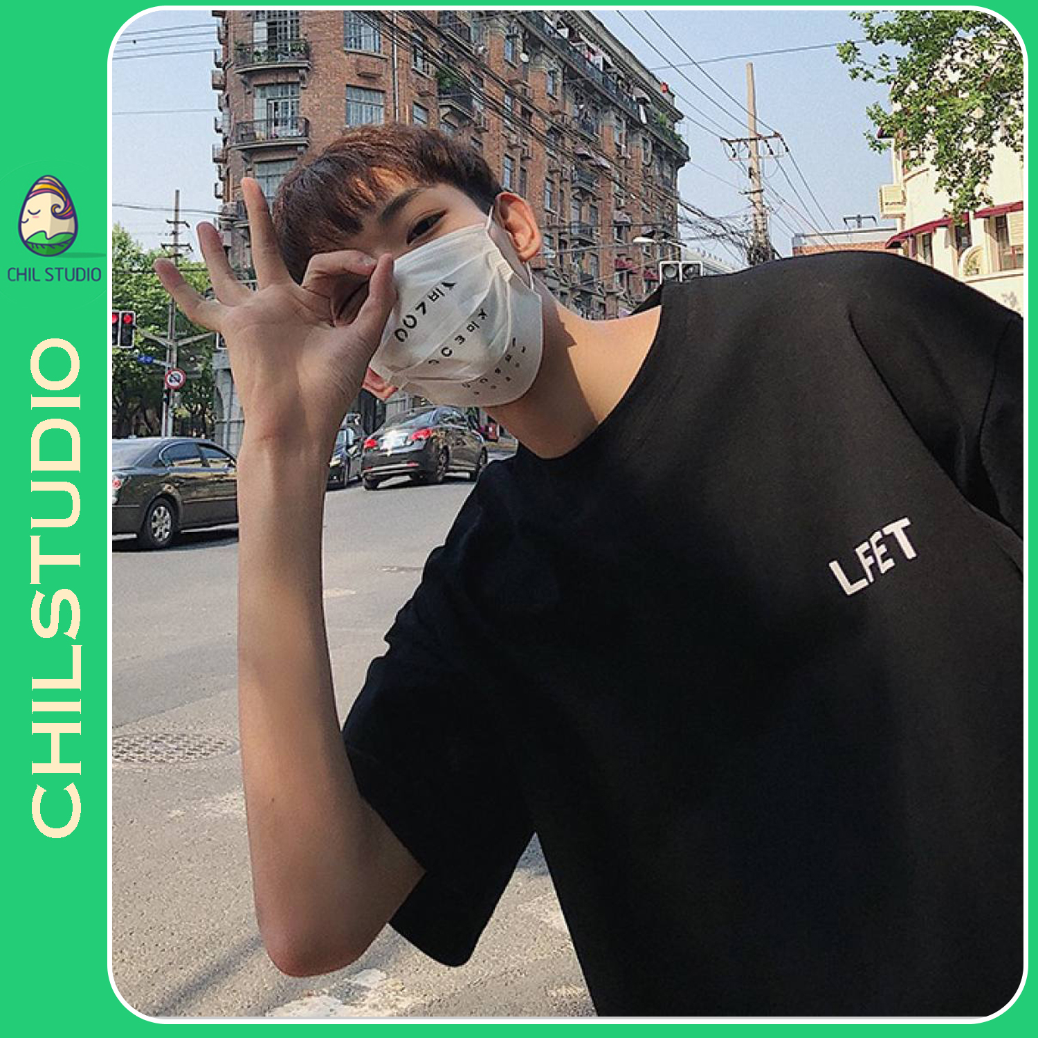 Áo Thun unisex nam nữ tay lỡ form rộng in chữ LF basic màu trắng đen xanh rêu xám đậm áo phông nam nữ xám chì cao cấp form rộng oversize streetwear