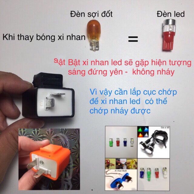 ĐÈN LED XI NHAN DEMI 10 TIM(LED DEMI  Giá 1 cái)