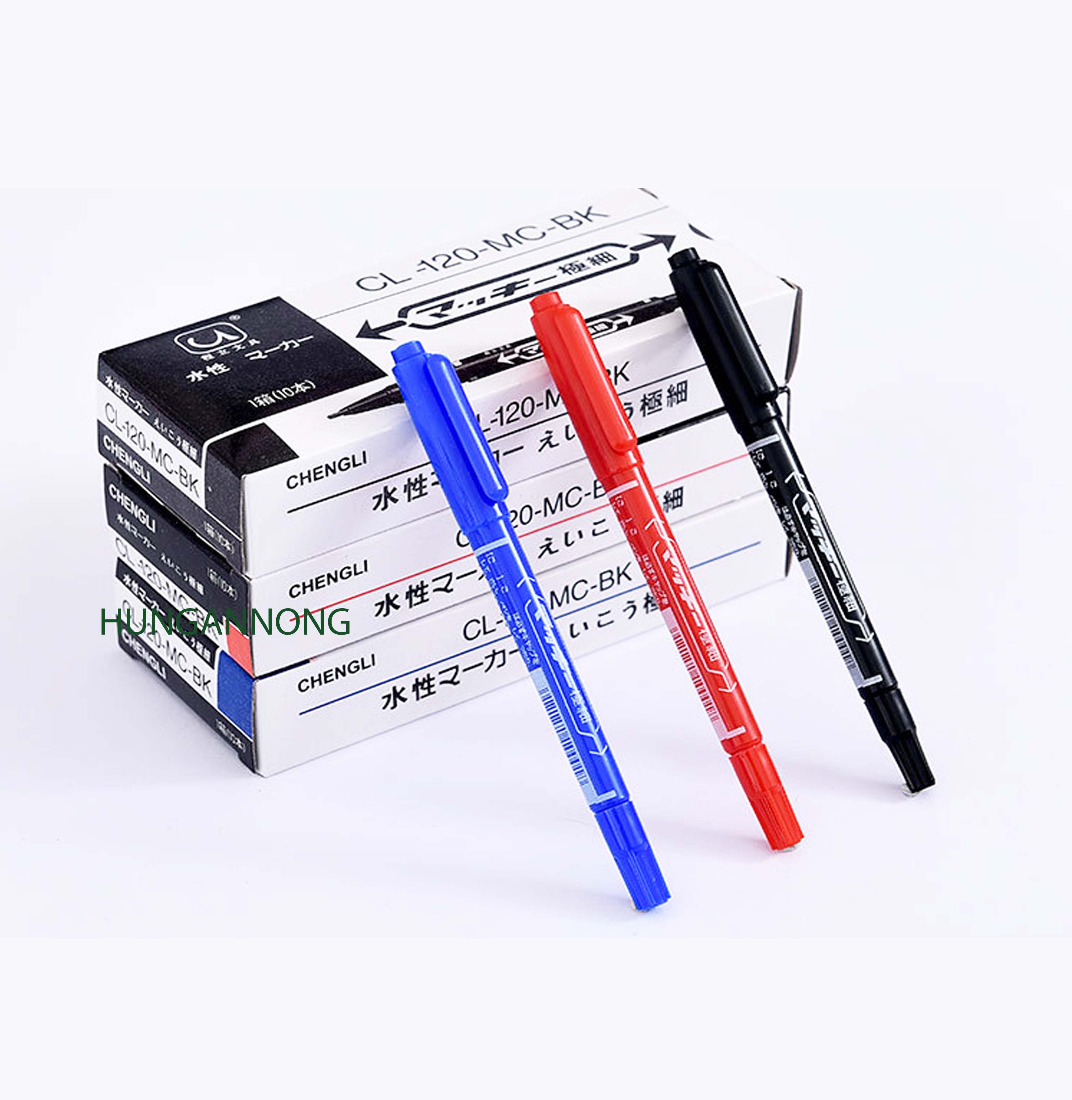 Bút kim - bút lông dầu 2 đầu ngòi 0.5mm - 1mm