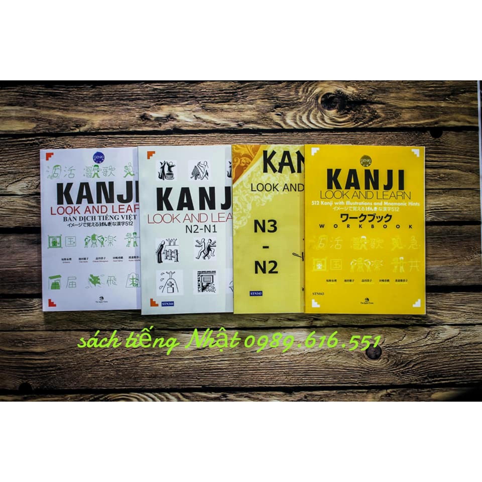 [HCM]Sách kanji look and learn 512 chữ bài tập Workbook