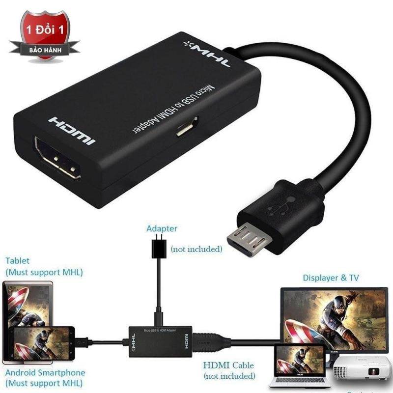 Cáp MHL 5pin Micro USB to HDMI cho điện thoại kết nối tivi