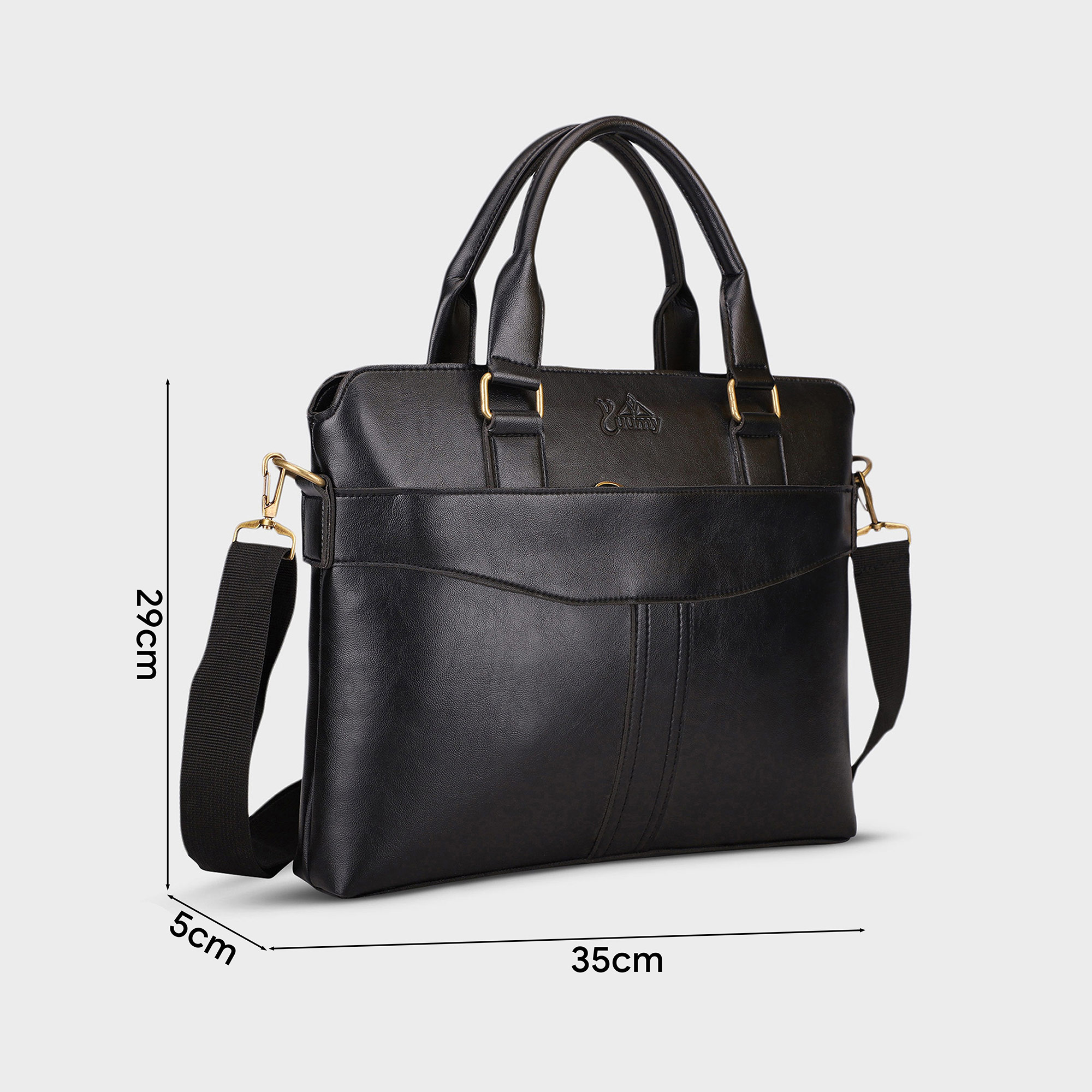 Yuumy Office Briefcase (Large-Sized Women's Work Fashion - Leather Briefcase Caym06)