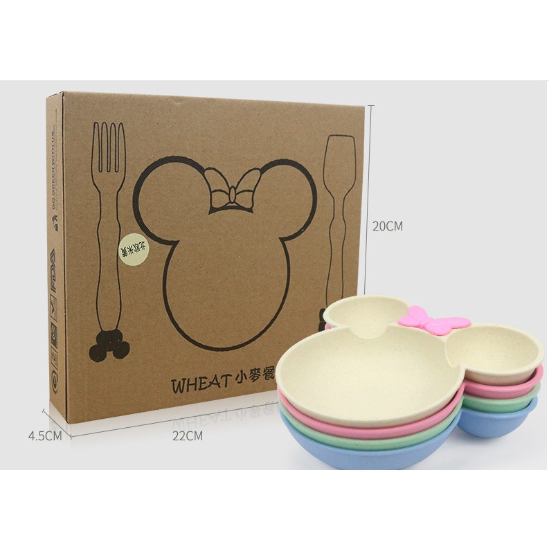 Khay ăn dặm lúa mạch cho bé - hình Mickey