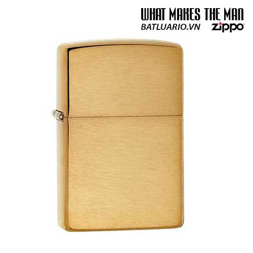 Bật lửa zippo vỏ dày 168 - zippo armor brushed brass 168