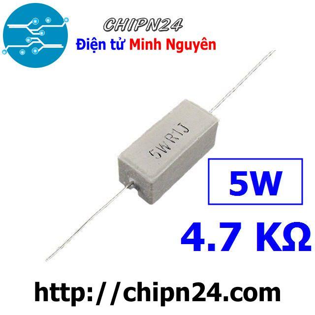 [3 con] (F139) Điện Trở Công Suất 4K7 5W