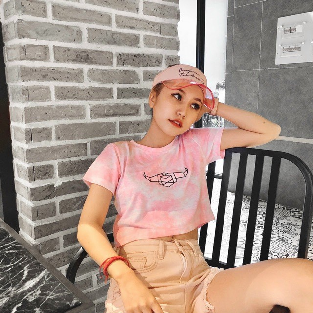 [HCM]Áo croptop loang màu