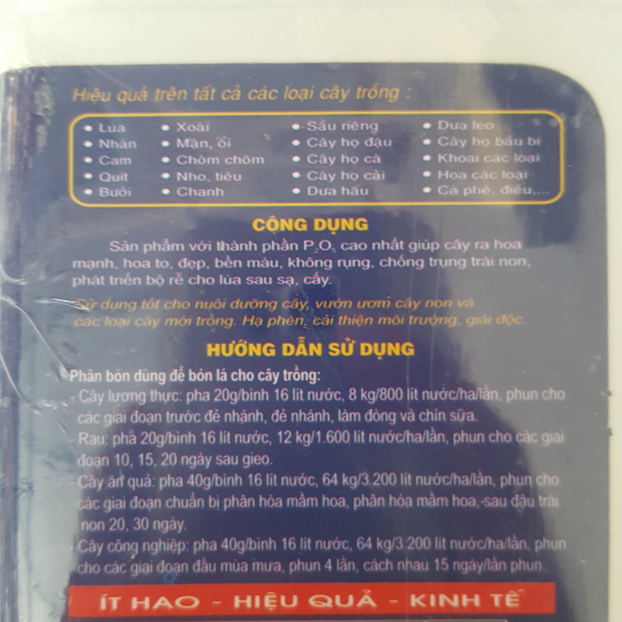 Phân bón lá 10-60-10+TE - Siêu ra hoa đậu trái