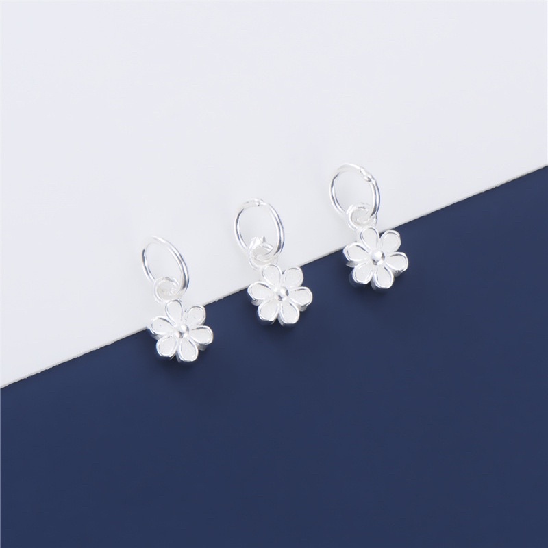 [S925] Charm bạc treo hình bông hoa - MH848