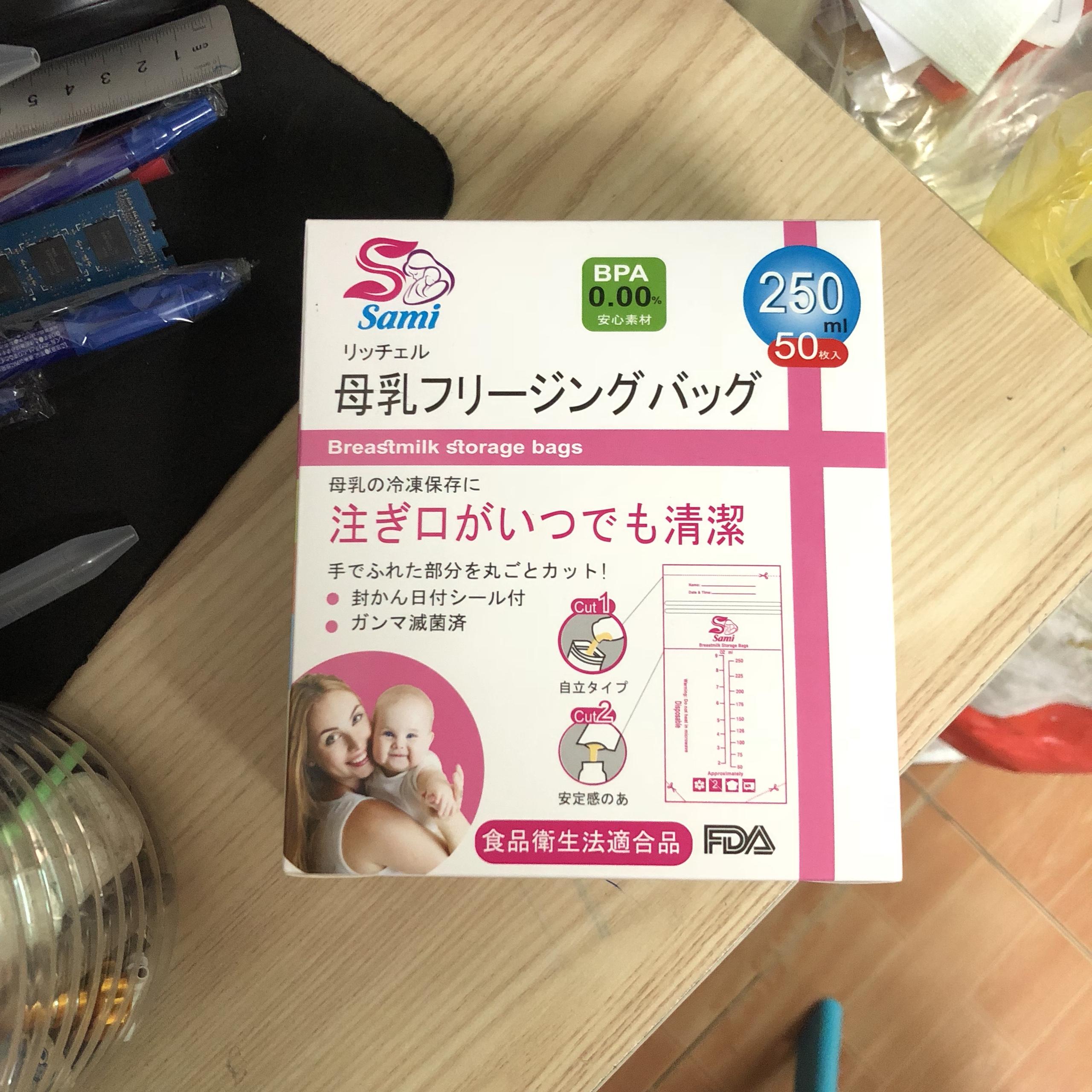 Túi trữ sữa Sami Nhật Bản 250ml