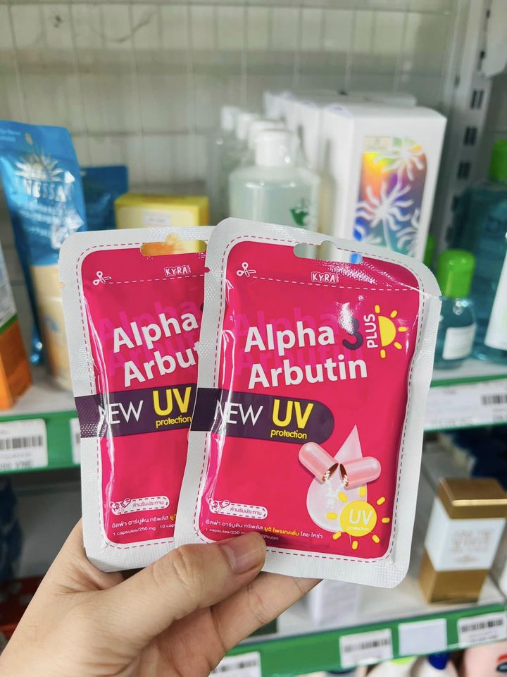 Viên kích trắng da Alpha Arbutin Thailand (Mẫu mới)