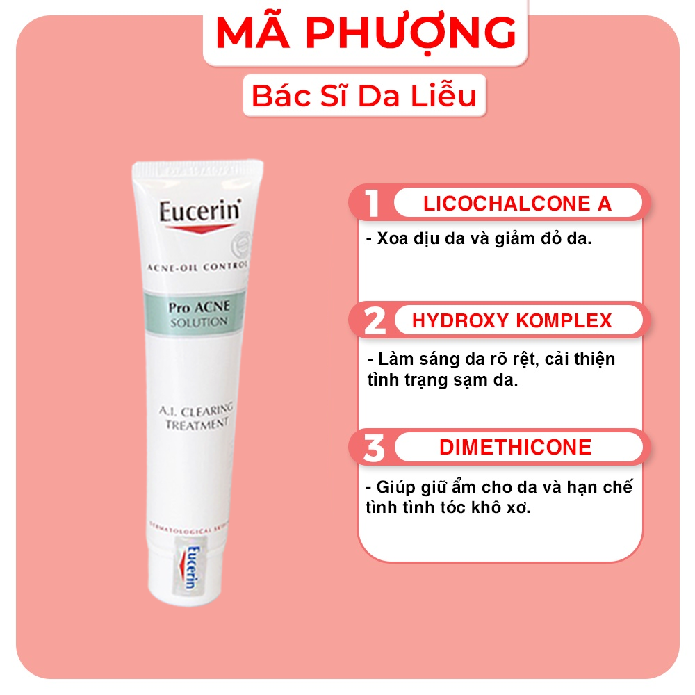 Kem bôi mụn Eucerin Pro Acne Solution A.I Treatment