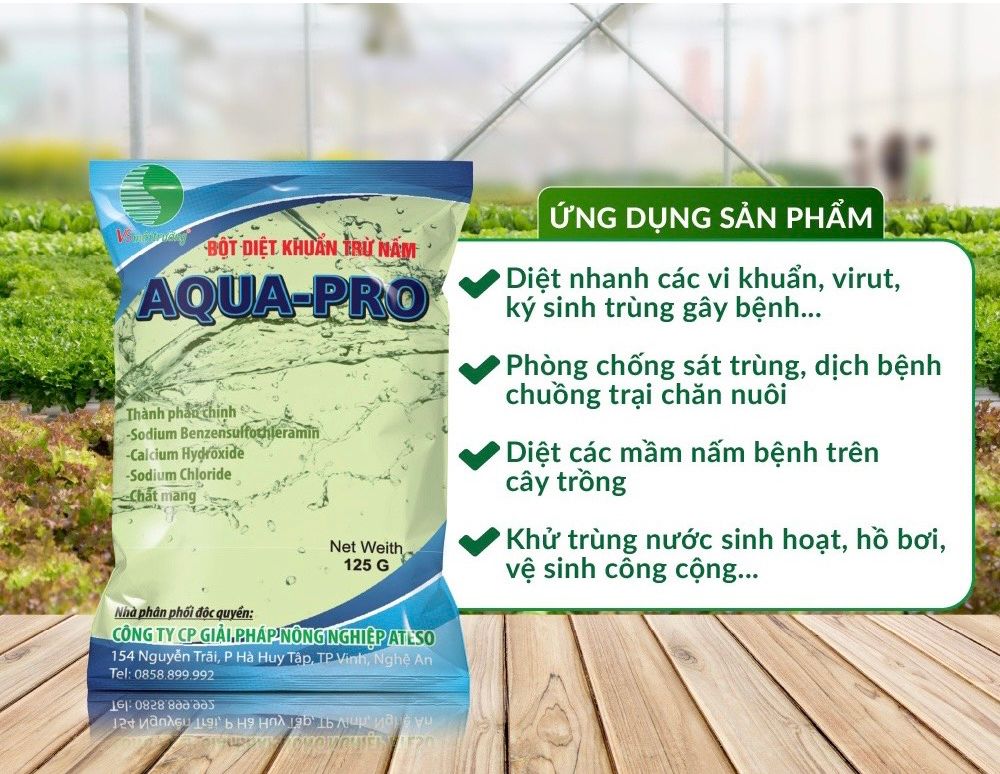 Bột diệt khuẩn trừ nấm AQUA-BRO (Gói 125g)