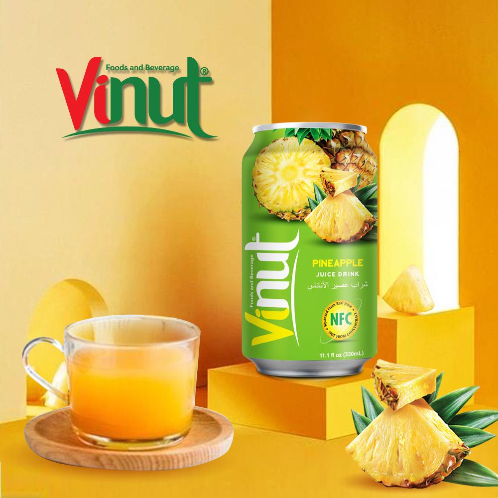 [LỐC 6 LON] Nước Ép Thơm Vinut 330ml