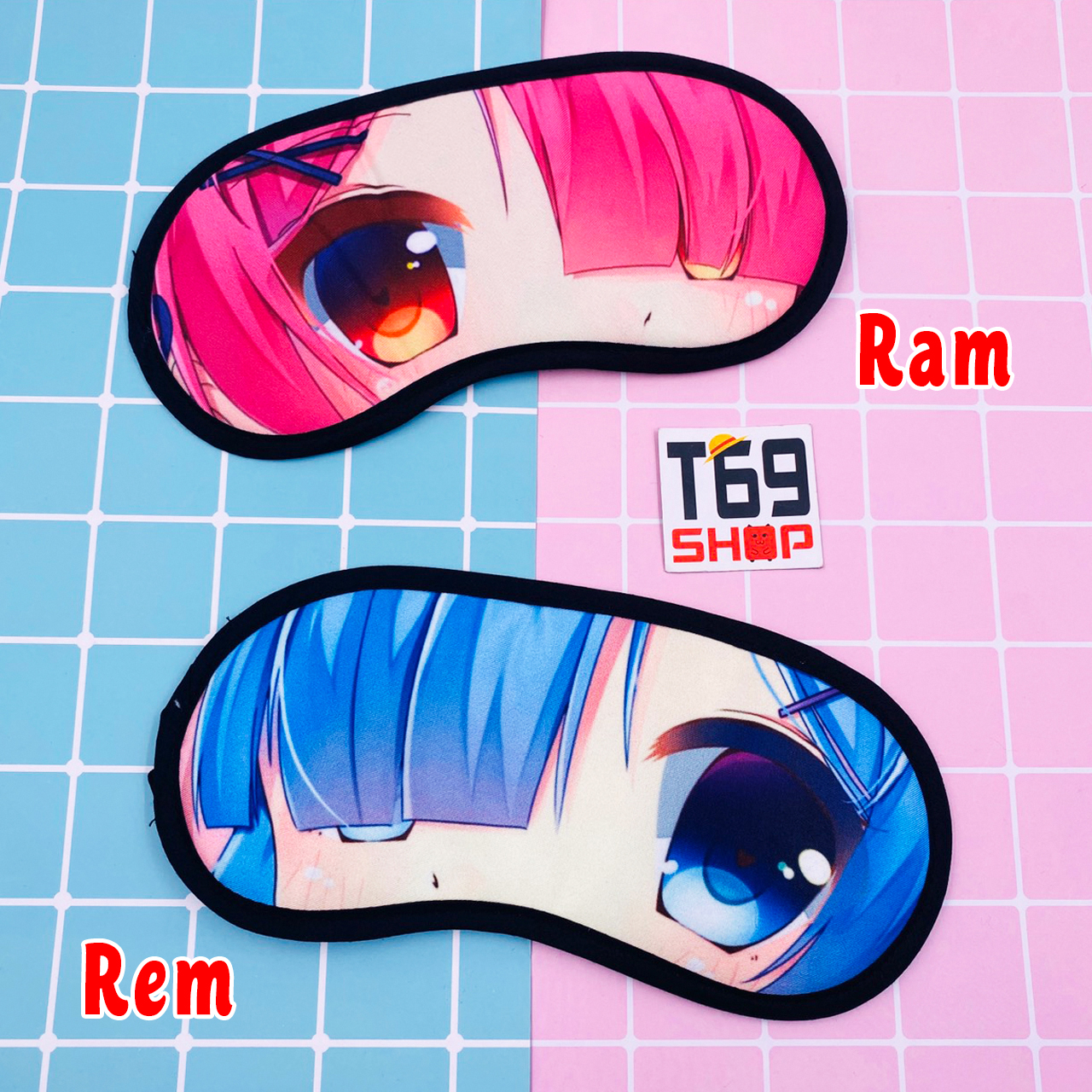 Bịt mắt ngủ Ram, Rem - anime Re: Zero [T69 Shop]